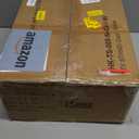 Furologee TV Stand Dresser with 4 Drawers, Entertainment Center with Open Shelf, Small Television Stands for 50" TV, Media Center for Bedroom, Living Room/White