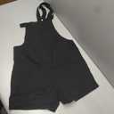 Aoudery Women's Summer Casual Sleeveless Rompers Loose Spaghetti Strap Cotton Shorts Overalls Jumpsuit with Pockets, Size S