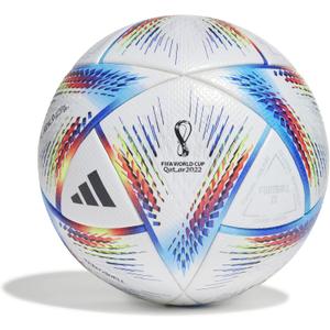 adidas unisex-adult FIFA World Cup Qatar 2022 Al Rihla Pro Soccer Ball (5, White/Pantone)