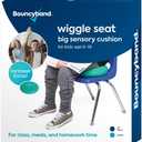 Bouncyband Wiggle Seat Green, 13 D Large Sensory Cushion for Kids Ages 6-18+ Promotes Active Learning, Improves Student Productivity, Includes Easy-Inflation Pump