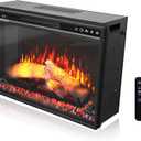 26 Inches Electric Fireplace Inserts, 1500W Wall Recessed with Remote Control, Timer, 6 Brightness and 5 Speeds, Overheating Protection, Fireplace Heater for Indoor Use