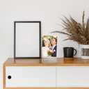 Thyle 12 Pack Clear Acrylic Photo Frame Double Sided Picture or Display Plastic Sign Holder Menu Holders for Tables T Shape Desktop Display Stand for Office Store Restaurant (3.5x5 Inch)