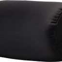 Lemomato Microbead Bolster Tube Pillows with Double Cover，Squish Bean Bed Microbead Pillow Soft Neck Back Lumbar Support Smooth Cool Touch Comfortable Fabric (Black)