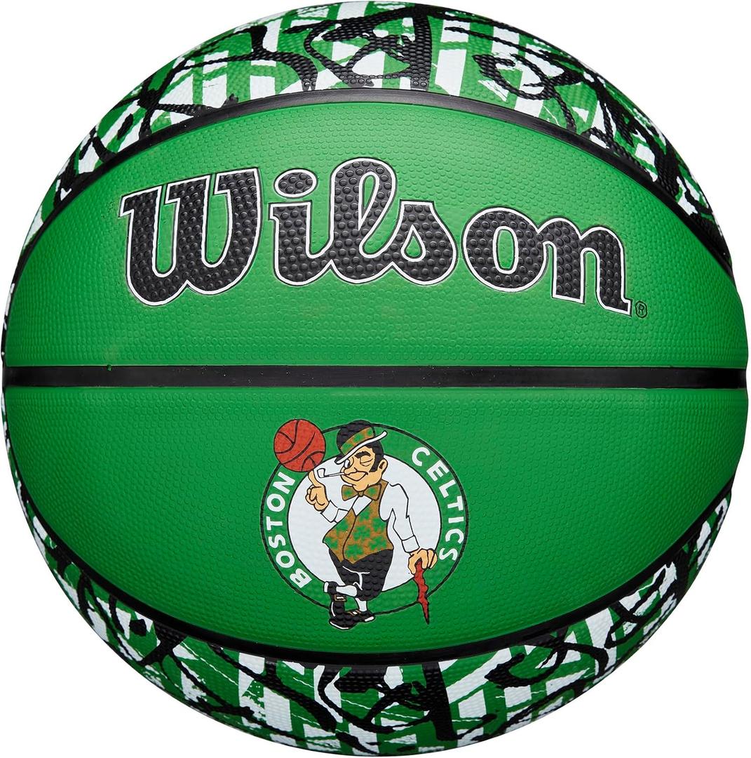 WILSON NBA Team Graffiti Basketballs, Size 7-29.5"