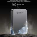 ORICO 2TB Magnetic Portable SSD, Aluminum Alloy, 4K 120 fps ProRes HDR Record and Store, Up to 2000MB/s, External Solid State Drive, Compatible with iPhone 16 Pro Max, Tablet, Computer - K20