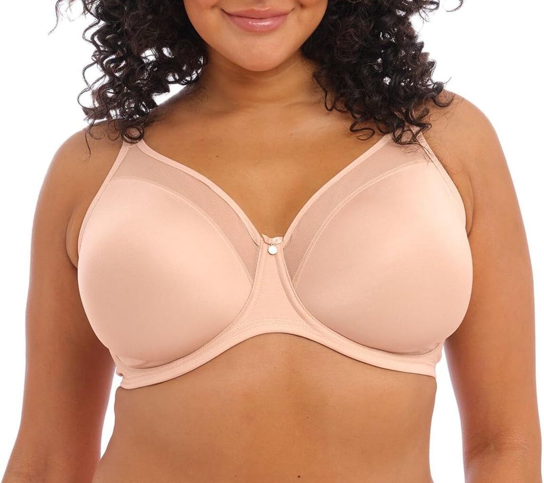 Elomi Smooth Unlined Underwire Molded Bra (4301), 38G, Sahara