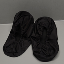 Geyoga 2 Pcs Fracture Walking Boot Cover Oxford Cloth Non Slip Reusable Shoe Covers for Non Skid Foot Brace Recovery Shoes Covers with Rubber Sole(Medium,Black)