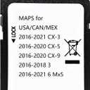 Latest Navigation SD Card, Compatible with:(2016-21)-Cx3. (2016-20)-Cx5. (2016-20)-Cx9. (2016-22)-Mx5. (2016-18)-3. (2016-22)-6
