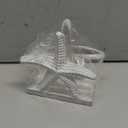 THDC Nautical Napkin Holder, Lunch, Dinner, Nautical Collection Napkin Holder, Made of Metal (Star Distressed Off-White)