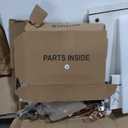 2-Cabinet White Makeup Vanity Dressing Table with Adjustable Mirror, 6-Shelves Power Outlet, for Women Girls Bedroom