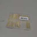 FIVEIZERO 900 PCS Eye Pins and Flat Head Pins for Jewelry Making, Metal Eyepins, Headpins & Ball Head Pins for DIY Earrings, Necklaces, Bracelets, Pendants, 1.2", 1.6", 2", Gold & Silver
