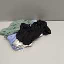 BQTQ 5 Pack Racerback Tank Tops for Women Sleeveless Workout Tank Top Ladies Undershirts Slim Fit Tanks Tops (Medium, Black, White, Gray, Cadet Blue, Cornflower Blue)