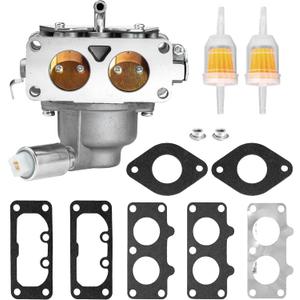 BlueStars 791230 Carburetor Kit - Compatible with BS 445677 405777 406777 407777 20-25 HP 4 Cycle V-Twin Engine, J-Deere LA120 LA130 LA135 LA140 LA150 LA145 - Replaces 799230 699709 499804 MIA10632