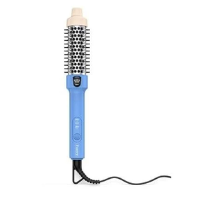 Farery Mini Thermal Brush for Short Hair, 1.2 Inch Ionic Heated Curling Brush, 3 Heat Settings up to 410°F, Tourmaline Ceramic & Keratin Barrel, Dual Voltage Travel Hot Brush with Cool Tip
