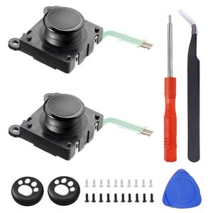 CHENLAN Sedicoca 2-Pack Replacement Joystick Button 3D Rocker Analog ThumbStick Replacement for PSV 2000 PS Vita 2000 2001 Black
