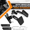 Auto Vehicles Brake and Accelerator Pedal Extenders Adjustable Length and Angle for Short Drivers People Driving Cars,Works for Cars,Go Kart,Ride on Toys