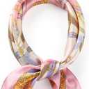 MEISEE 100% Mulberry Silk Scarfs Small Square Scarf 21" x 21" Neck Scarf Breathable Lightweight for Women Gift Packed