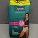 Depend Fresh Protection Adult Diapers, Incontinence & Postpartum Bladder Leak Underwear for Women, Disposable, Maximum, Small, Blush, 32 Count