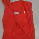 ROZKITCH Small Dog Fleece Pajamas, Pet Windproof Warm Cold Weather Jacket Vest Cozy Jumpsuit Apparel Outfit Clothes for Small Medium Large Dog Walking Hiking Sleep Red S (S(Back Length:16"))