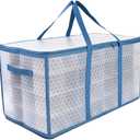 Christmas Ornament Storage Box Organizer Containers Holder Holiday Decoration Boxes Hard Plastic Mini Small Ornaments Decor Gift (128 Pcs Blue)