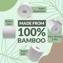 Reli. Bamboo Toilet Paper (24 Jumbo Rolls) | 3 Ply Toilet Paper (350 Sheets/Roll) Bathroom Tissue | Organic Bath Tissue | Bamboo Chemical Free Toilet Tissue Rolls (8400 Sheets Total)