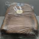 Kids Sofa Bed with Removable Washable Cover & Magic-Tape Backrest  Foldable Toddler Chair, Cozy Crystal Velvet Furniture for Playtime, Naps & Travel (Soft Brown, Bear Design)