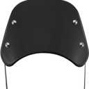 Kucehiup Motorcycle Windshield Universal Wind Deflector Windscreen Sports Visor Fit 5 to 7" Round Headlights