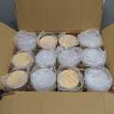 empty glass candle with lid 12pack, 10oz