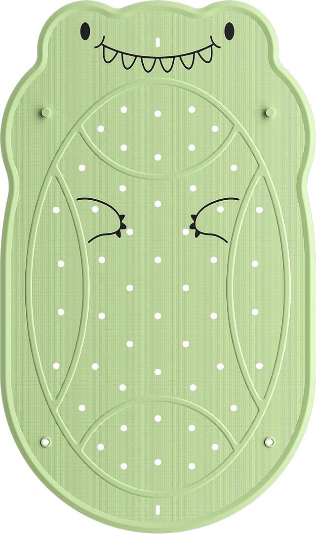 UNEEDE Dinosaur Kids Bathtub Mat - Extra Thick Rubber Shower Mat for Toddlers, 30"x18" Bath Mat with 100+ Suction Cups, Machine Washable Tub Pad for Babies & Children's Bath Time Comfort