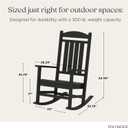 POLYWOOD Presidential Rocking Chair in Black