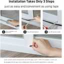 Window Weather Stripping Door Seal, 33 Ft Self-Adhesive Winter Insulation Strip for Exterior Front Door Frame Window Soundproofing Noise Cancelling Window Inserts, 0.35"Wide x 0.2"Thick, Gray
