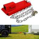 ELITEWILL Forklift Trailer Hitch Attachment, 2" Forklift Hitch Attachment Receiver Industrial Pallet Forks Towing Adapter with Safety Chain Heavy Duty for Warehouse Construction Farm