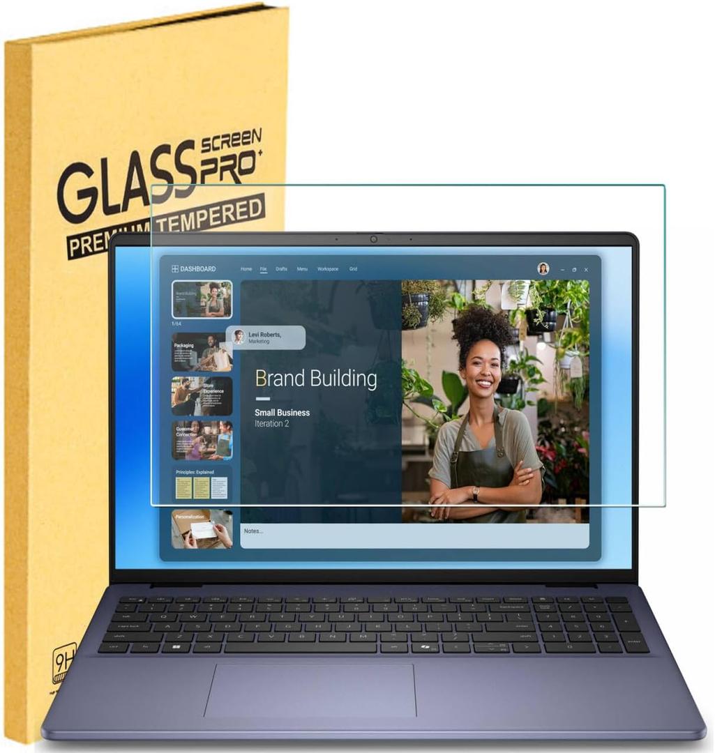 Tempered Glass Screen Protector for Dell 16 Plus/Dell Pro 16 Plus/Dell Pro Max 16 Inch & Dell Inspiron/Precision/Latitude/Vostro/G16 16 inch Laptop,9H Hardness Ultra Clear Anti-Scratch