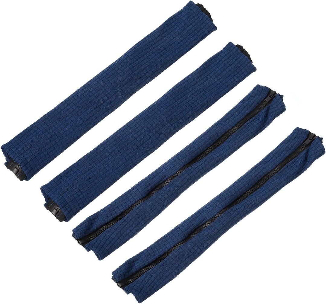 uxcell 4pcs Office Chair Arm Covers, Office Chair Armrest Covers Stretchable Computer Chair Arm Covers Protectors for Office Gaming Chair, Navy Blue