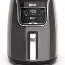 Ninja | XL Single Basket Air Fryer | 5.5 QT Capacity fits 3lbs of Wings | 5-in-1Air Fry, Roast, Bake,Reheat & Dehydrate |Dishwasher Safe Parts & Recipe Guide | Grey |AF150AMZ