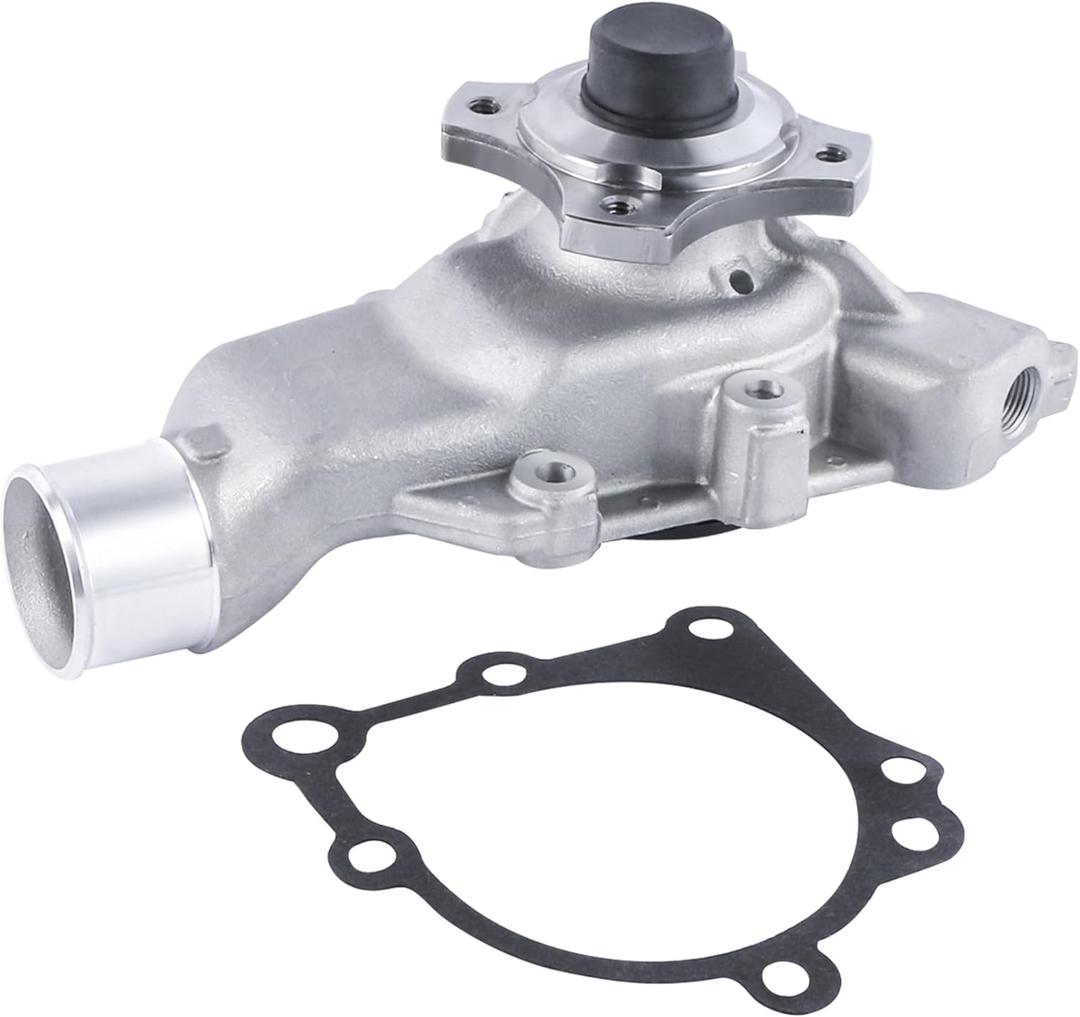 AW7164 Engine Aluminum Water Pump Compatible with 1999-2004 Jeep Grand Cherokee, 2000-2006 Wrangler L6 4.0L 5012366AC