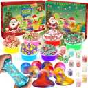 Slime Advent Calendar 2025, Christmas Countdown Calendars 24 Days with DIY Slime Kit Gifts for Toddler Kids Teens Girls 4 5 6 7 8 9 10 11 12 Year Old