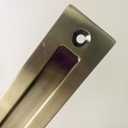 wfljl 12 Inch Heavy Duty Sliding Barn Door Handles Set - Flush Mount Pull for Screen, Patio, Shed & Sliding Doors, Two-Side Design, Antique Bronze Finish (Easy Installation)