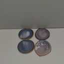 Set of 4 Agate Coasters - Natural Colored Agate Coasters - Natural Rim - Bumpers
