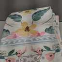 5x8 Pink Floral Nursery Rug  Washable Non-Slip Soft Carpet, Cute Boho Area Rug for Girls Bedroom, Kids Room or Playroom