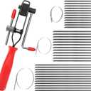 Alpha Rider Auto/ATV CV Joint Banding Boot Axle Clamp Pliers with 36PCS Stainless Steel 4" 8" 14" CV Joint Boot Band Clamps for Most Cars (37pcs)