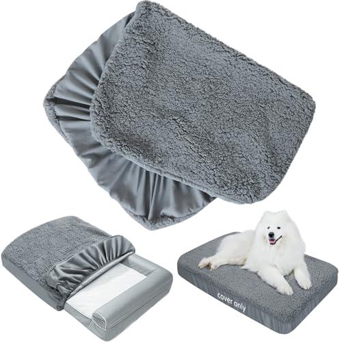 Moonsea Dog Bed Covers Soft Plush Replacement Washable, Waterproof Pet Bed Liner Grey 36x27 Inches, for Dog/Cat, Cover Only Moonsea Dog Bed Covers Soft Plush Replacement Washable, Waterproof Pet Bed Liner Grey 36x27 Inches, for Dog/Cat, Cover Only