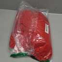 Saslax Maternity Off Shoulders Long Sleeve Half Circle Gown for Baby Shower Photo Props Dress Red 83 Large