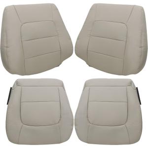 GXARTS Driver and Passenger Side Bottom and Top Lean Back Replacement Leather Seat Cover Tan #LG00 or LF40 Compatible with Lexus LX470 4x4 AWD 4WD 1998 1999 2000 2001 2002 2003 2004 2005 2006 2007