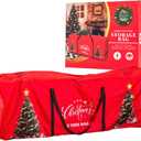 Christmas Tree Storage Bag 9 Ft Tall Tree Container,Waterproof, Equipped With Durable Handles & Zipper,Heavy Duty Oxford,Xmas Tree Storage Bag With Wide Opening Fits For Big Xmas Tree (Red)
