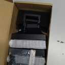 4pcs Aluminum Deck Base Covers - Post 1.25" Handrail, Skirt, Stair, Porch, Deck Railing Brackets (Black)