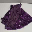 OMKSIH Purple Tree Skirt Velvet Christmas Tree Skirt 36 Inch Tree Skirt Sequin Christmas Tree Collar Purple Tree Skirt for 6FT Tree Bling Christmas Tree Skirt Glitter Tree Skirt Rug Decorations