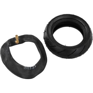 6 Inch 150x50 Solid Rubber Tire Set Inner Tube Outer Tire Replacement Parts for Electric Skateboard Surfing Scooter Wheels Off Road Accessories Black(Inner+outer tire)