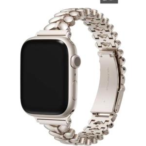 Kolgios 38/40/41mm 42/44/45/46mm Cool Women Chain Smartwatch Bands Compatible for Apple Watch Bands Series 10/9/8/7/6/SE/5/4 Stylish Replacement Watch Strap for Iwatch 10/9/8 Bracelet Gift To Her (Bowtie Starlight)
