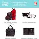 Disney Baby by J.L. Childress Side Sling Stroller Cargo Net - Stroller Organizer Attachment for Storage, Mesh Bag for Baby Accessories, Universal Fit - Mickey, Black